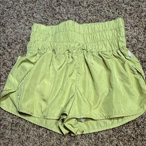 FP Movement by Free People High Waist Lime Shorts